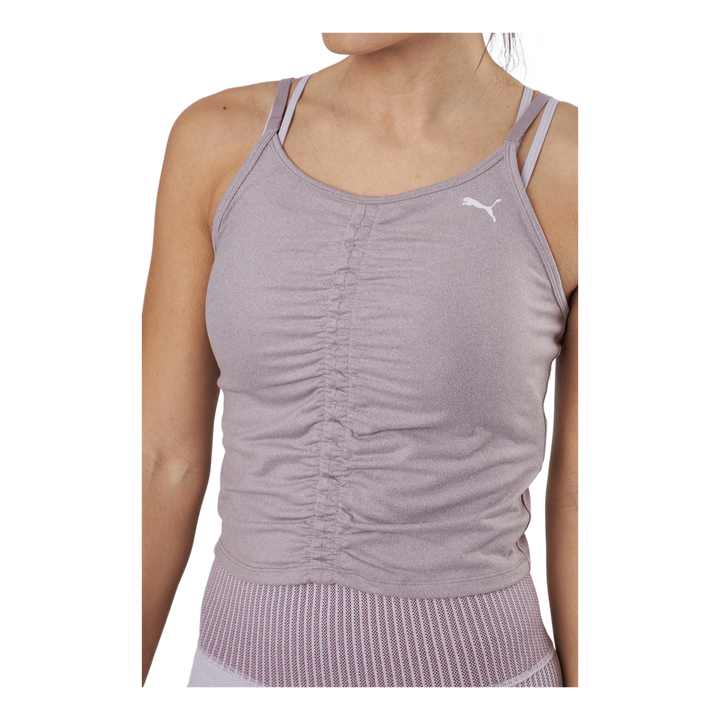 Studio Foundation Ruched Tank Quail Heather