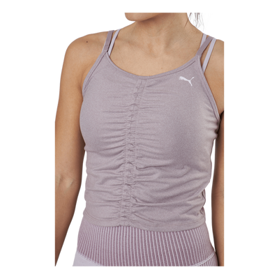 Studio Foundation Ruched Tank Quail Heather