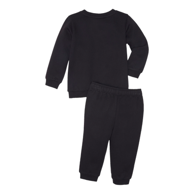 Minicats Ess Crew Jogger Fl Cotton Black