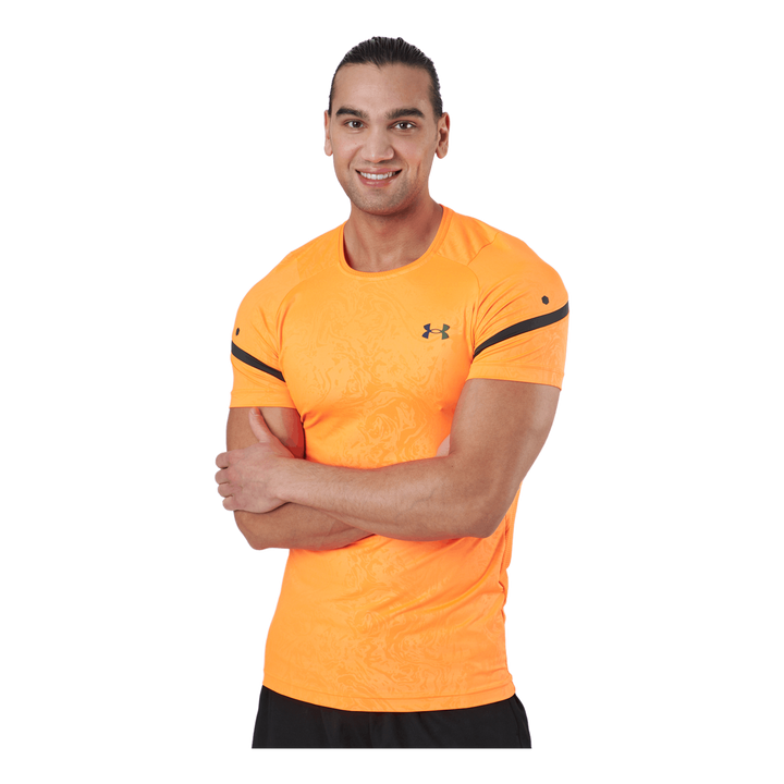Ua Rush 2.0 Emboss Ss Blaze Orange / Jet Gray / Blac