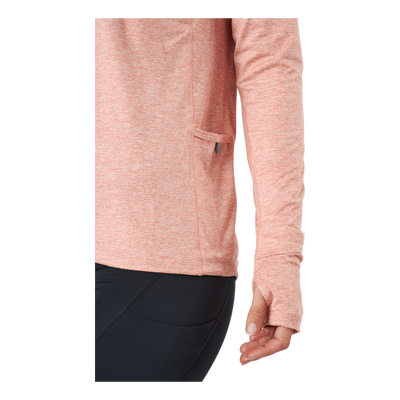 Nike Element Women's 1/2-zip R Lt Madder Root/reflective Silv