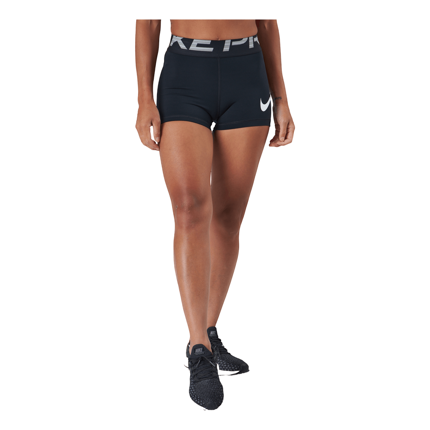 Nike Pro Dri-fit Women's 3" Gr Black/black/white