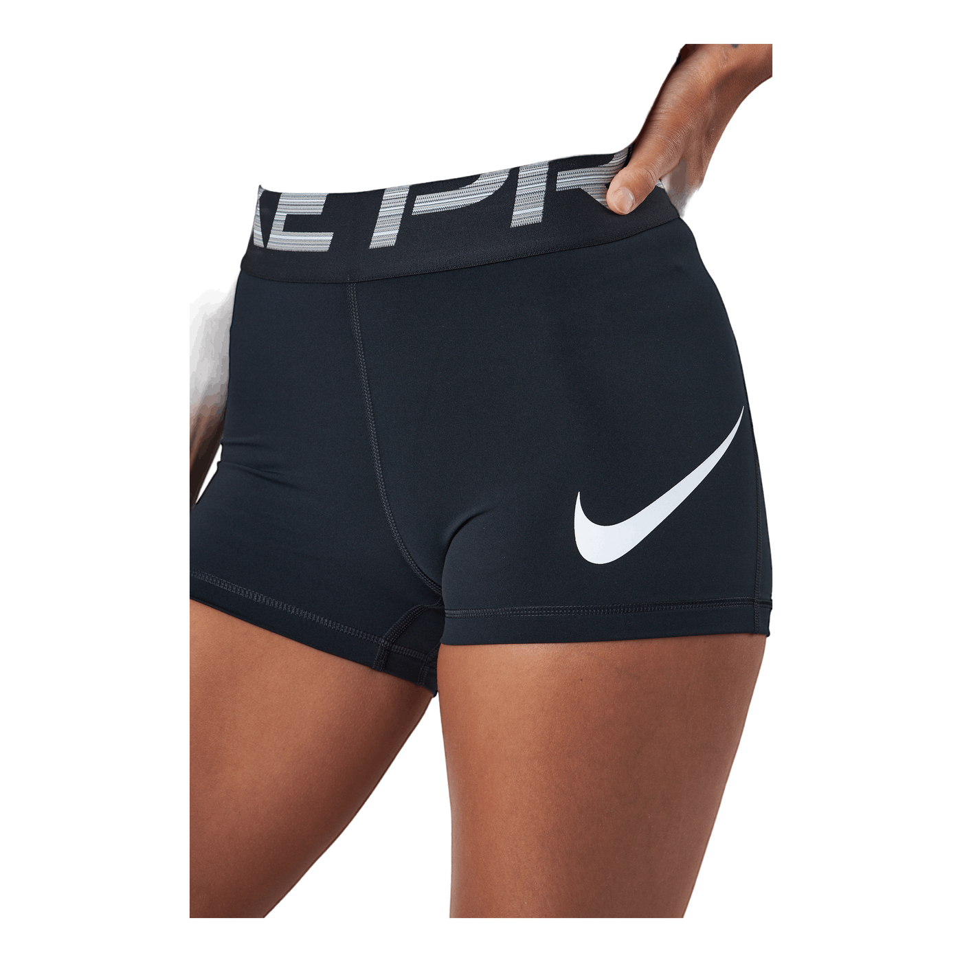 Nike Pro Dri-fit Women's 3" Gr Black/black/white