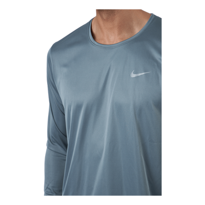 Dri-FIT Miler Men's Long-Sleeve Running Top SMOKE GREY/REFLECTIVE SILV
