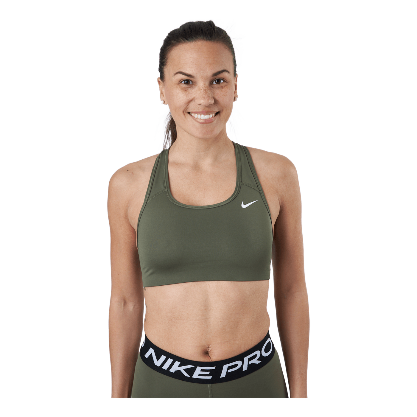 Nike Dri-fit Swoosh Women's Me Medium Olive/white