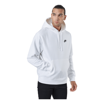 Sportswear Club Fleece Pullover Hoodie WHITE/WHITE/BLACK