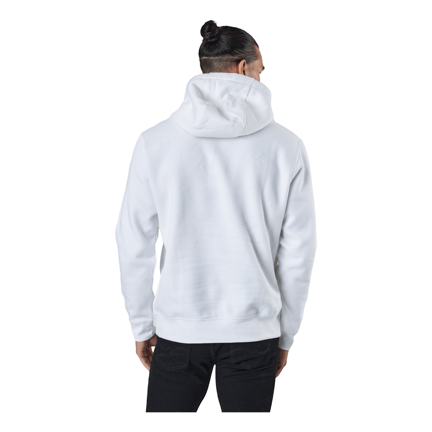 Sportswear Club Fleece Pullover Hoodie WHITE/WHITE/BLACK