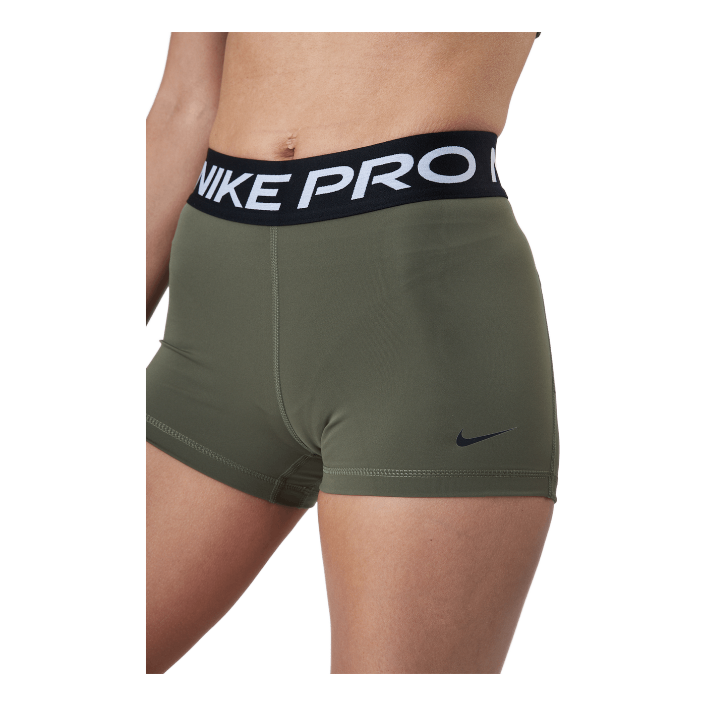 Nike Pro Women's 3" Shorts Medium Olive/black/black