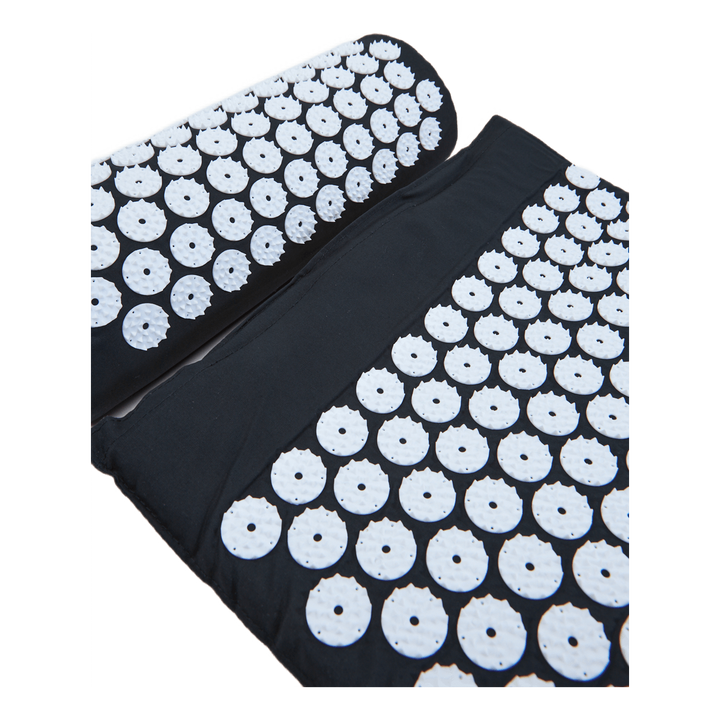 Acupressure Mat W/ Pillow Black