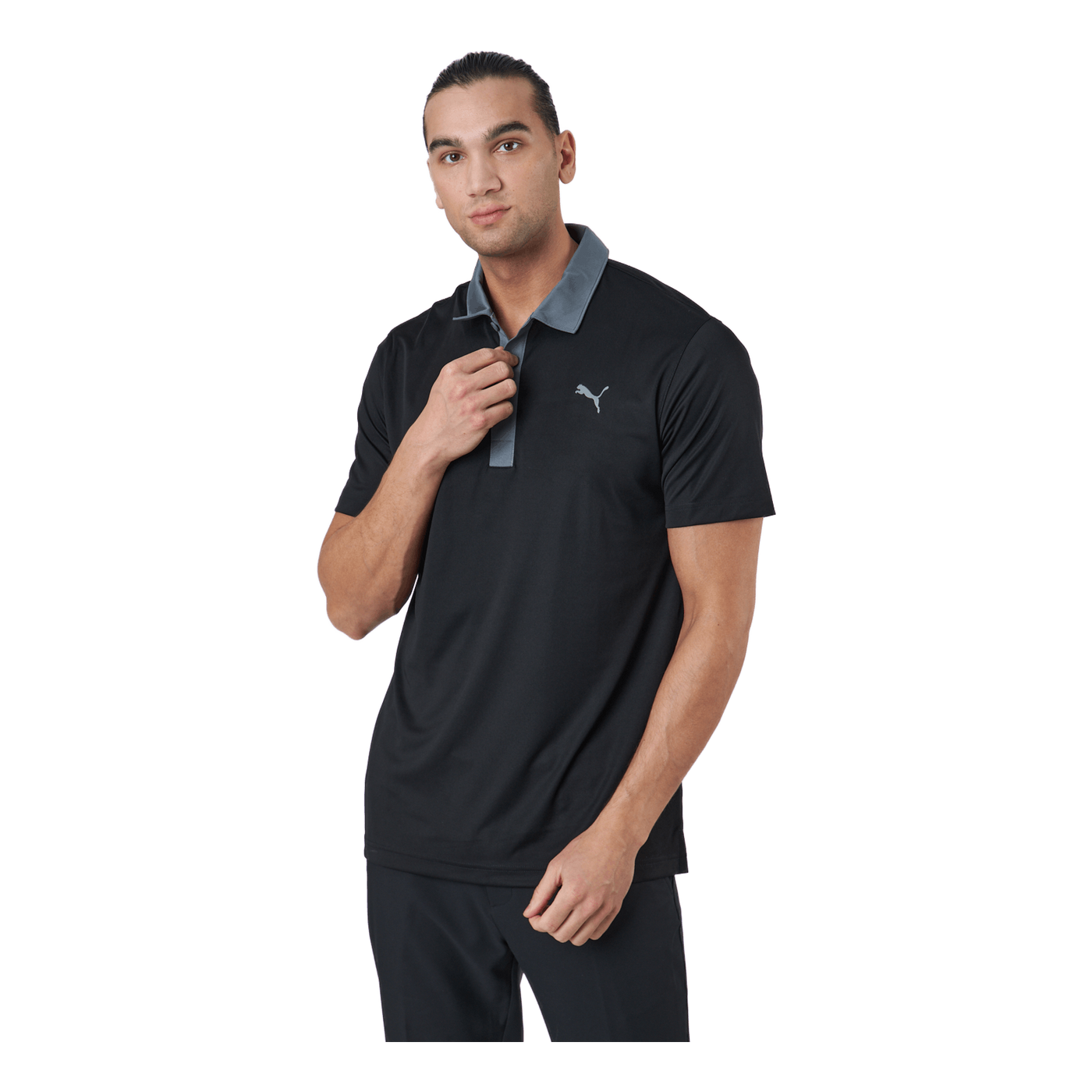 Gamer Polo Puma Black-quiet Shade