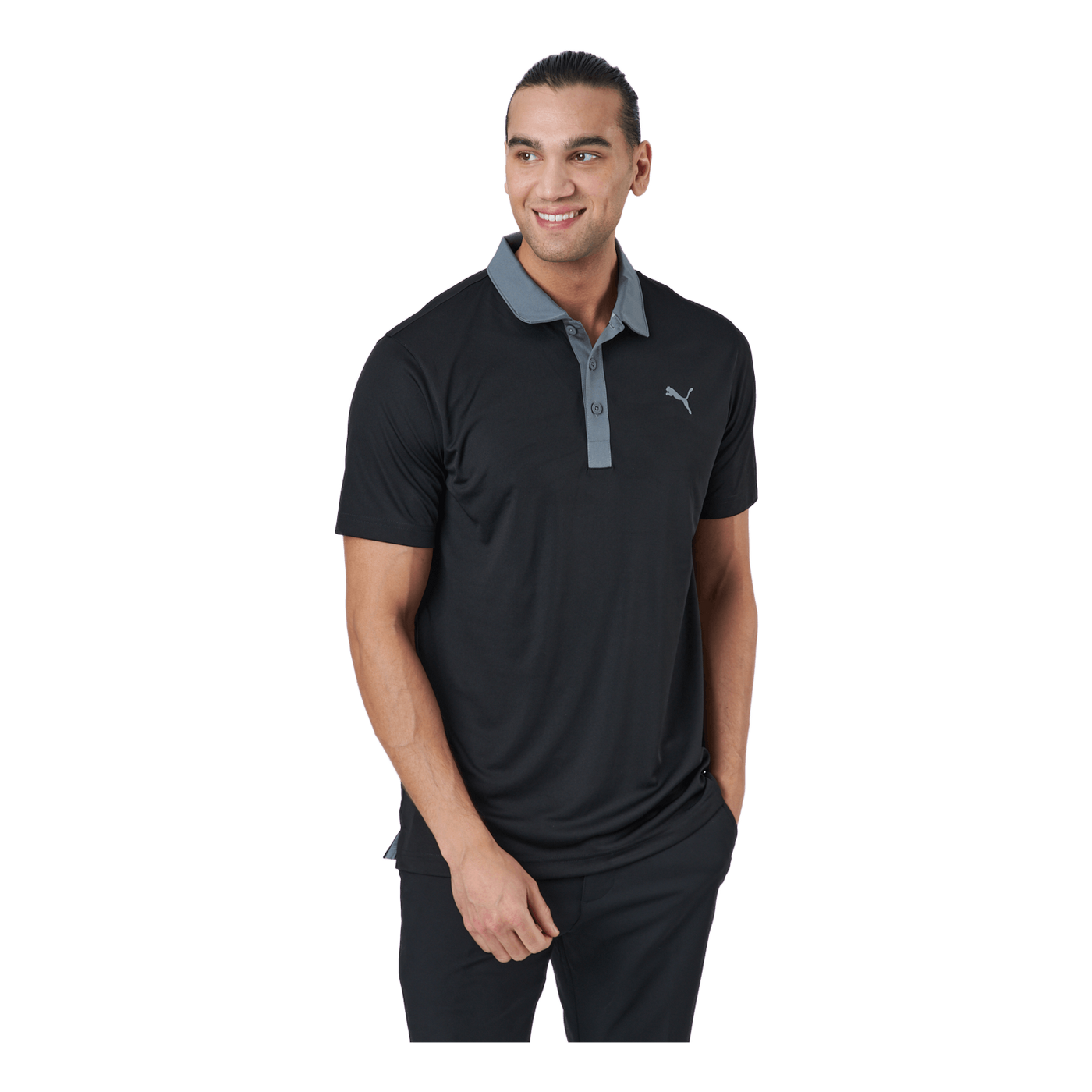 Gamer Polo Puma Black-quiet Shade