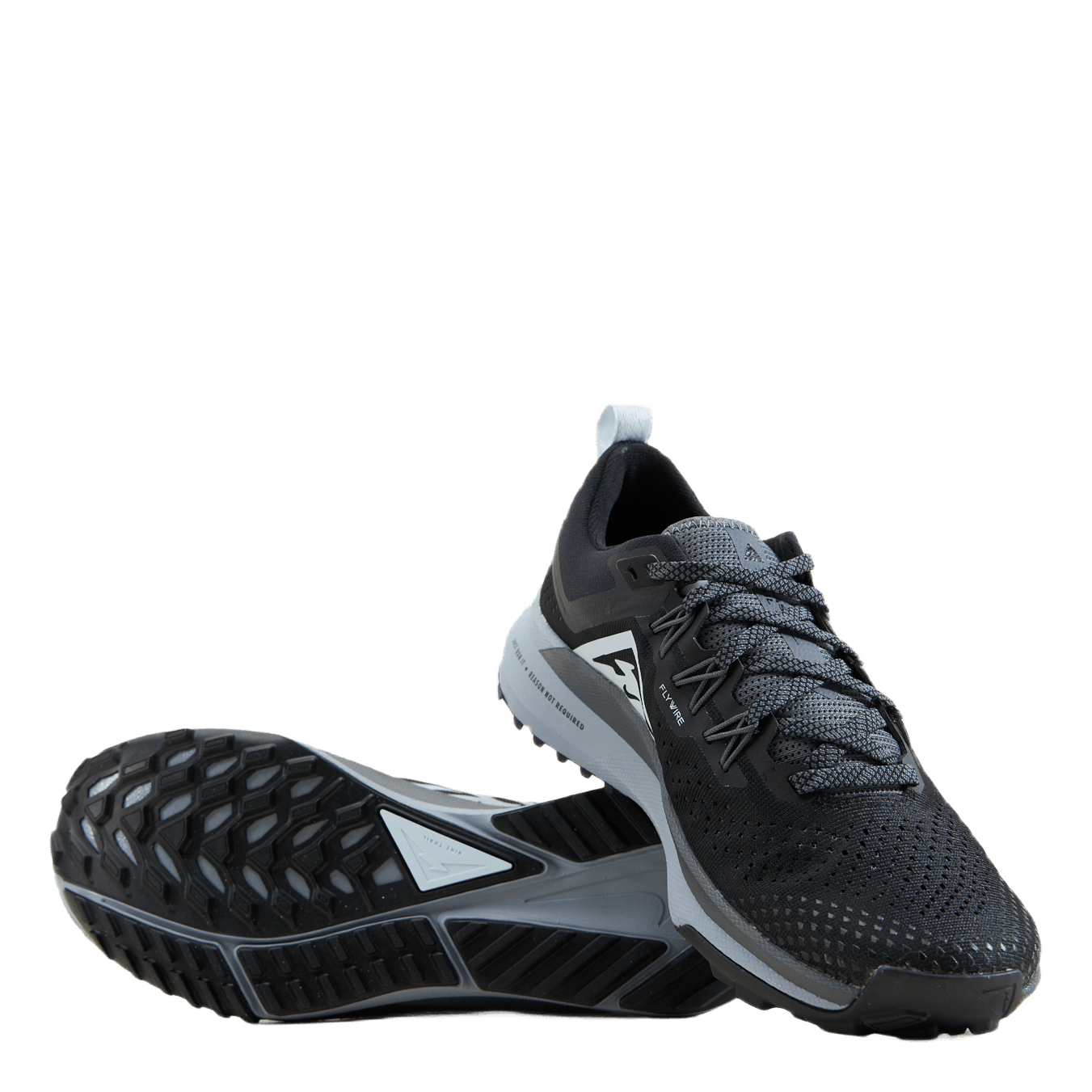 React Pegasus Trail 4 Women's Trail Running Shoes BLACK/AURA-DARK GREY-WOLF GREY