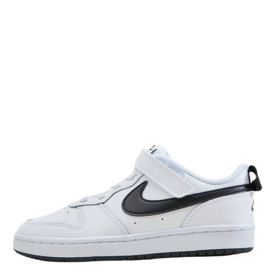 Court Borough Low 2 Little Kids' Shoes WHITE/BLACK