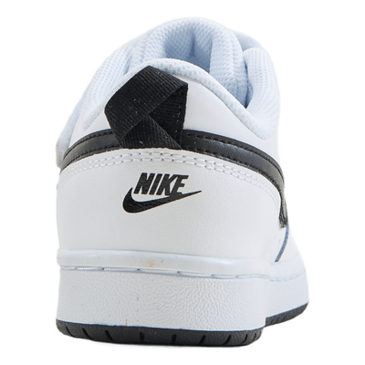 Court Borough Low 2 Little Kids' Shoes WHITE/BLACK