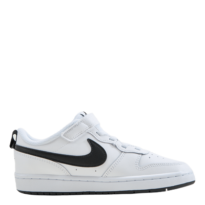 Court Borough Low 2 Little Kids' Shoes WHITE/BLACK