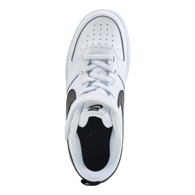 Court Borough Low 2 Little Kids' Shoes WHITE/BLACK