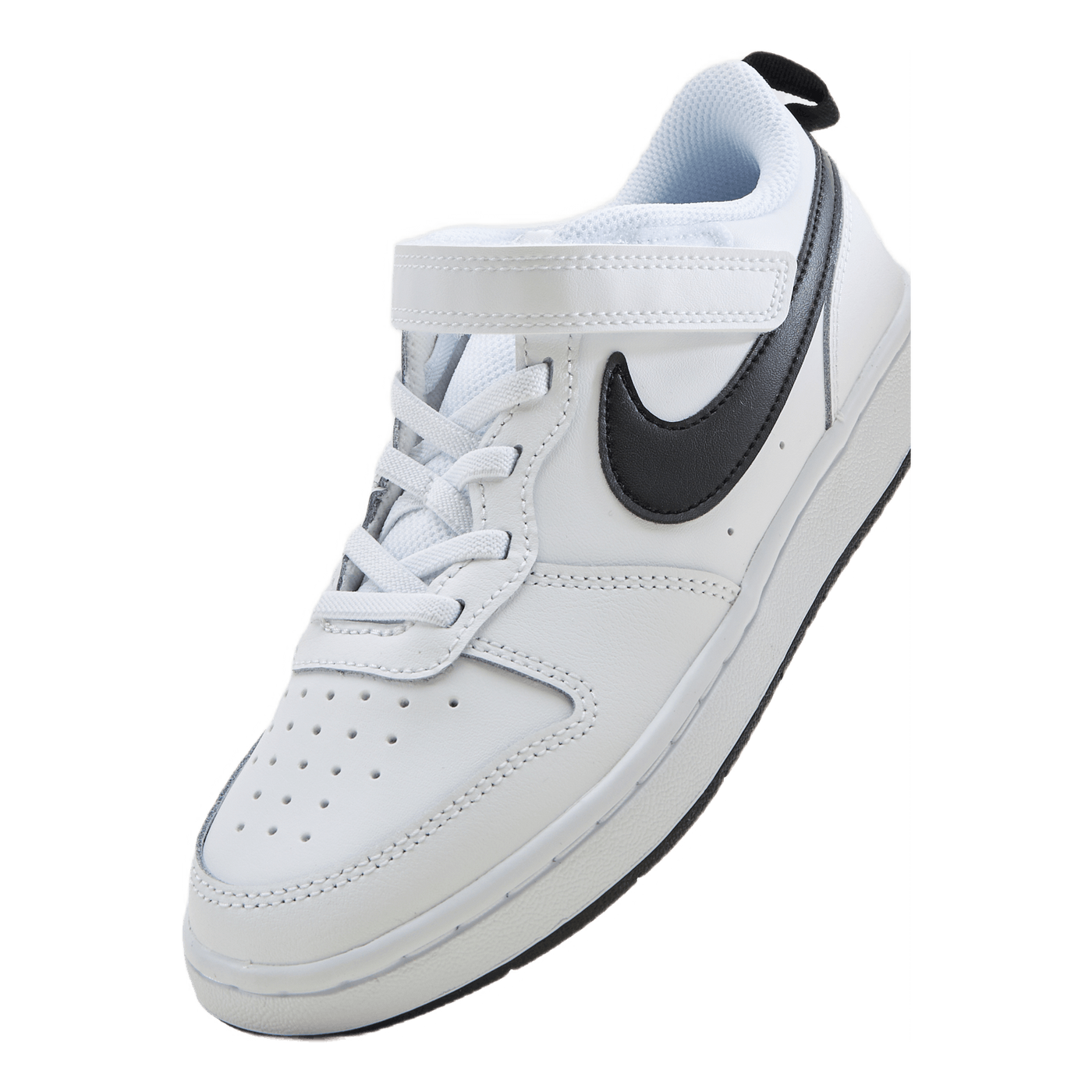 Court Borough Low 2 Little Kids' Shoes WHITE/BLACK