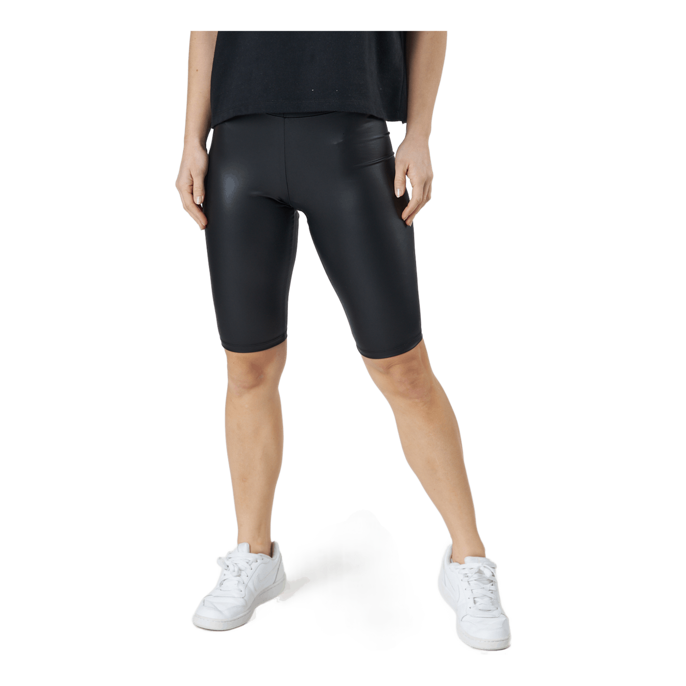 Pcnew Shiny Cycle Shorts Black