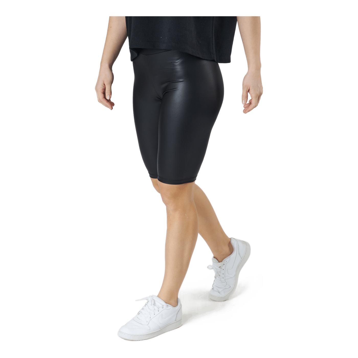 Pcnew Shiny Cycle Shorts Black