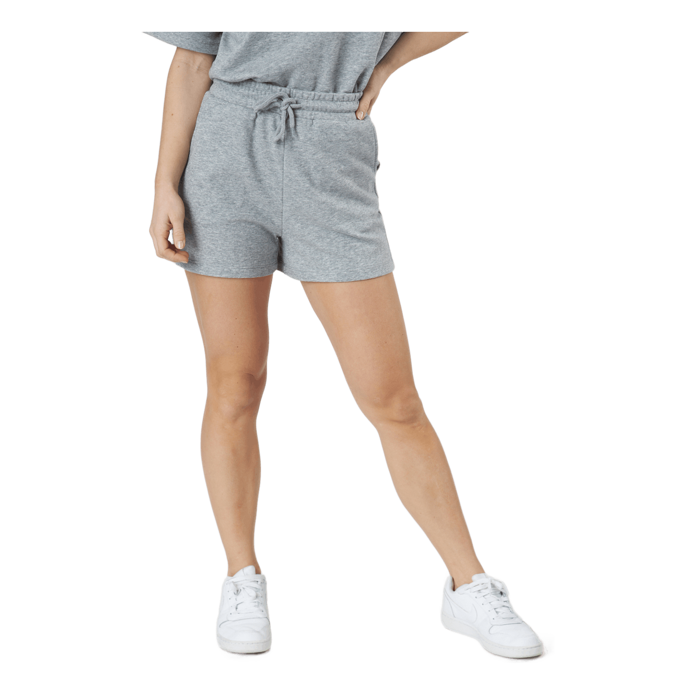 Pcchilli Summer Hw Shorts Light Grey Melange