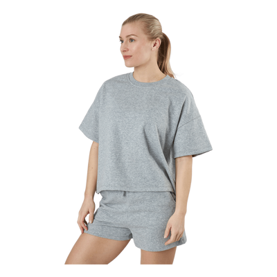 Pcchilli Summer 2/4 Loose Swea Light Grey Melange