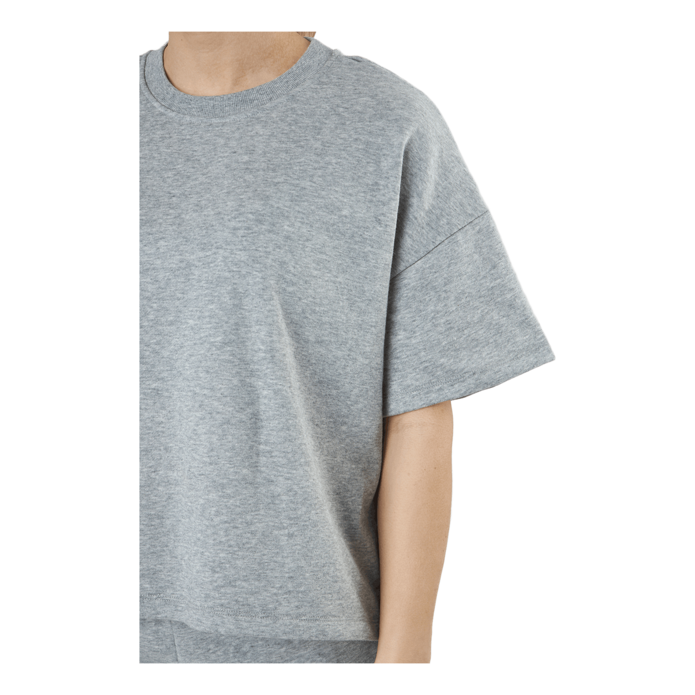 Pcchilli Summer 2/4 Loose Swea Light Grey Melange