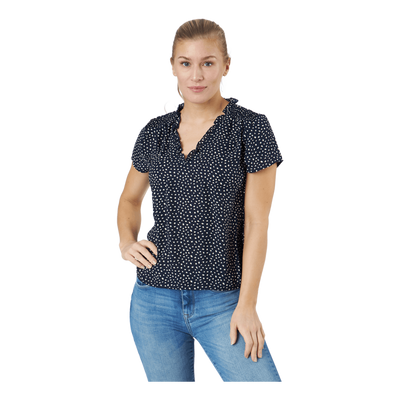 Onlsonja Life S/s V-neck Top P Night Sky