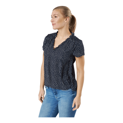 Onlsonja Life S/s V-neck Top P Night Sky