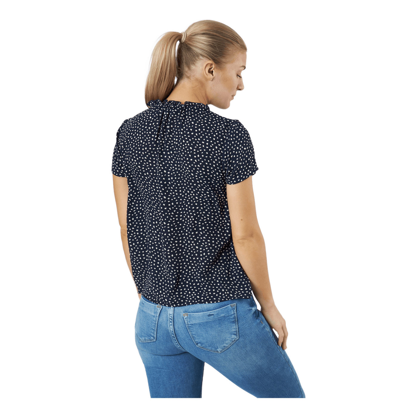 Onlsonja Life S/s V-neck Top P Night Sky