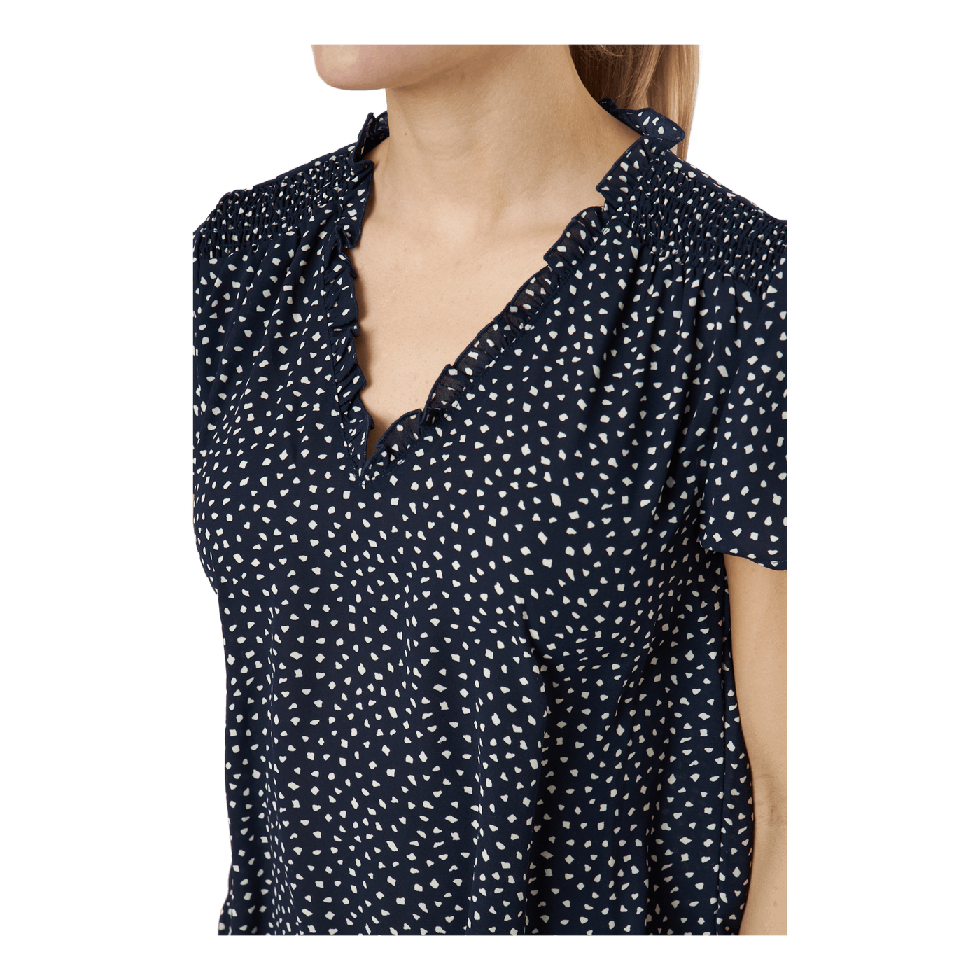 Onlsonja Life S/s V-neck Top P Night Sky