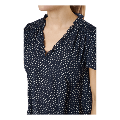Onlsonja Life S/s V-neck Top P Night Sky