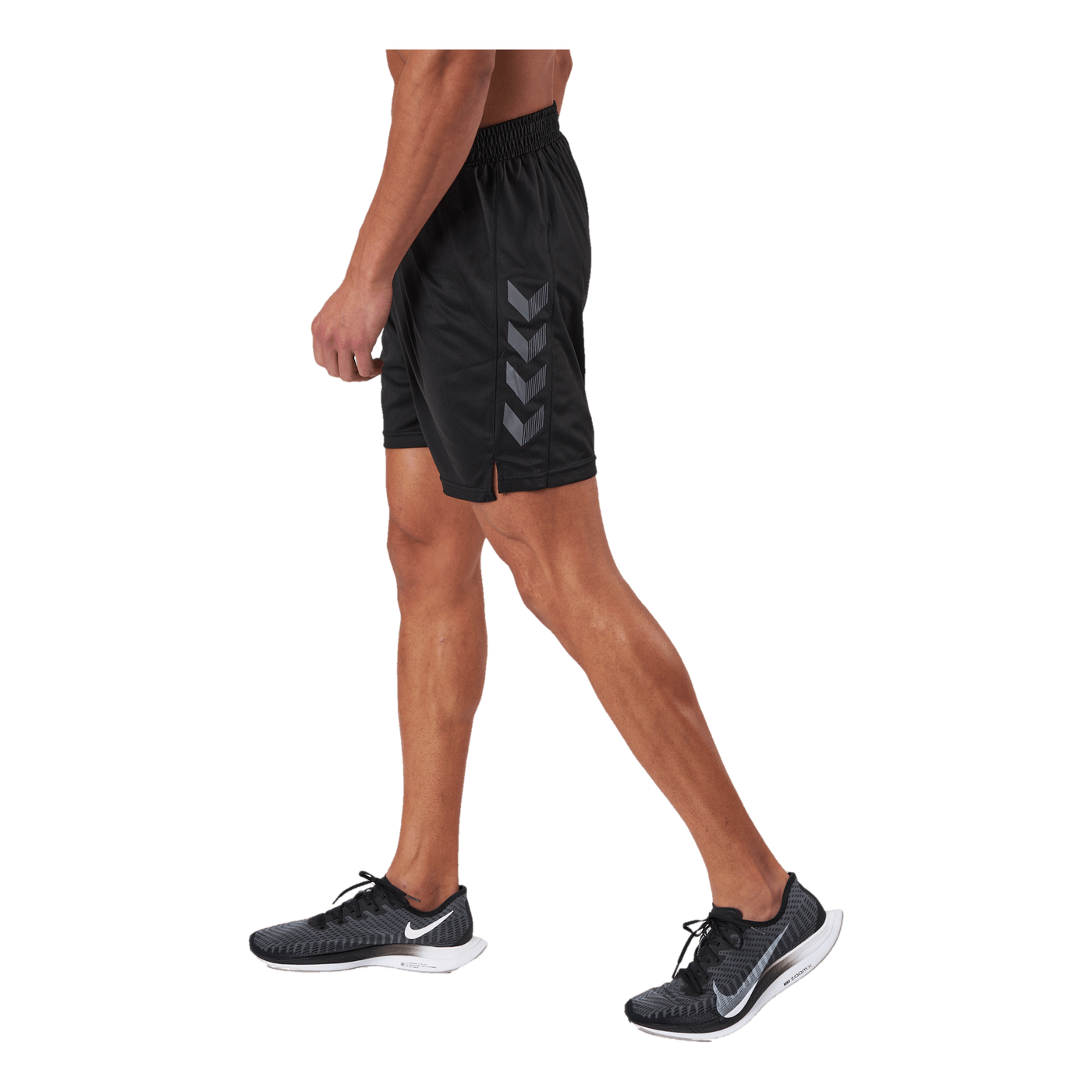 Hmlongrid Poly Shorts Jet Black/forged Iron