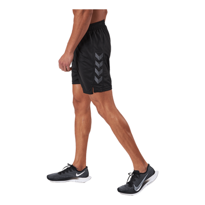 Hmlongrid Poly Shorts Jet Black/forged Iron