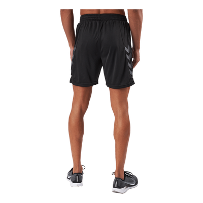 Hmlongrid Poly Shorts Jet Black/forged Iron