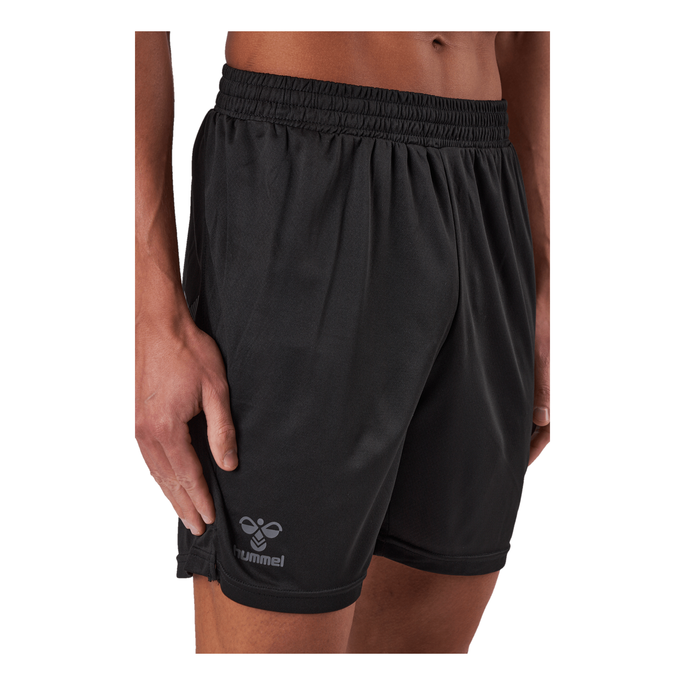 Hmlongrid Poly Shorts Jet Black/forged Iron