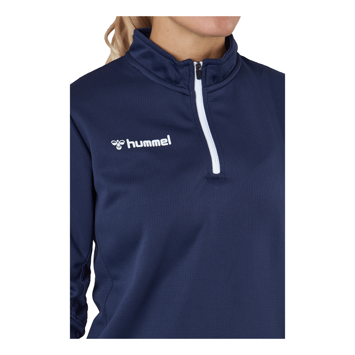 Hmlauthentic Half Zip Sweatshi Marine