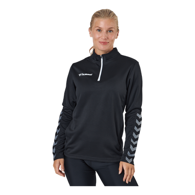 Hmlauthentic Half Zip Sweatshi Black/white