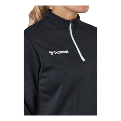 Hmlauthentic Half Zip Sweatshi Black/white