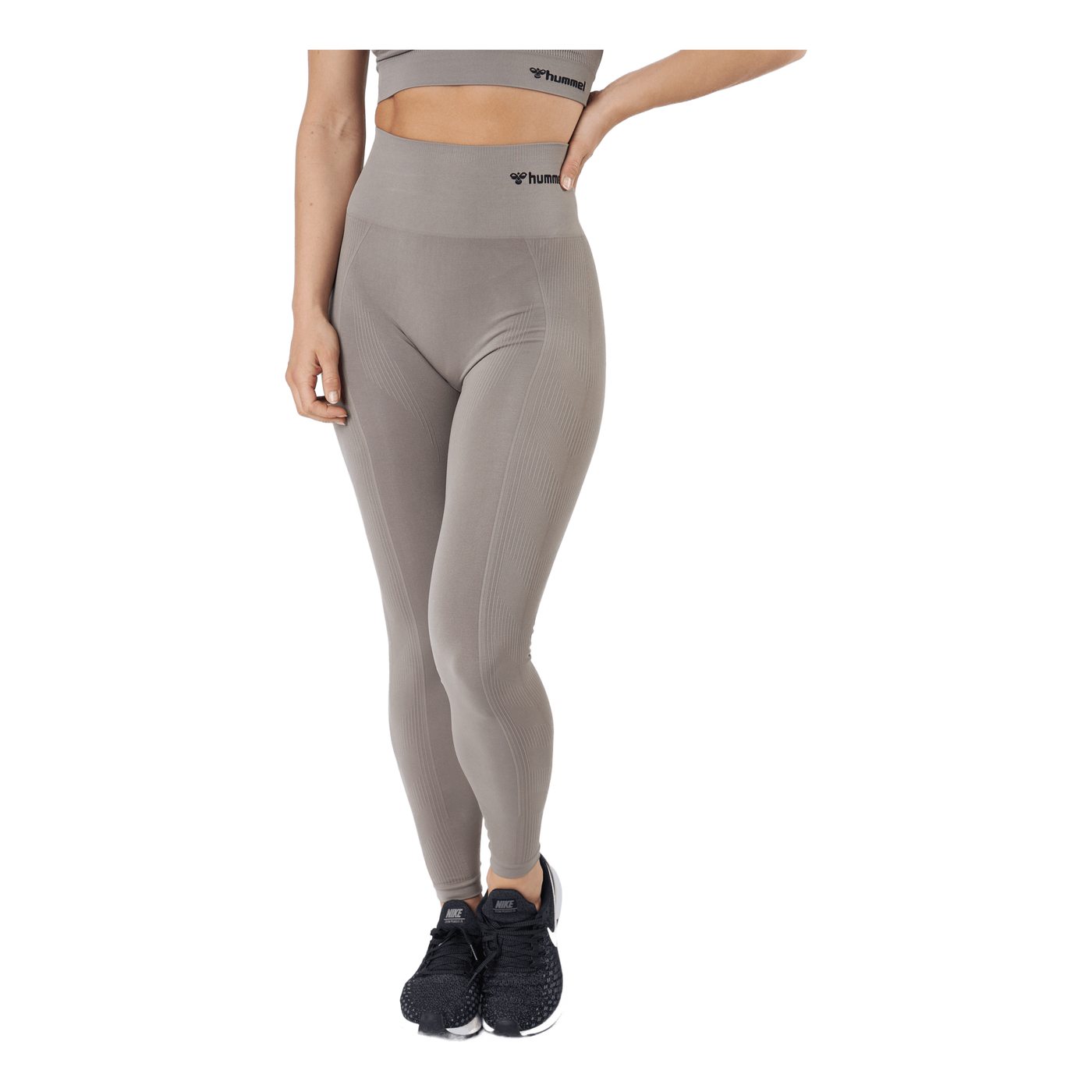 Hmltif Seamless High Waist Tig Driftwood