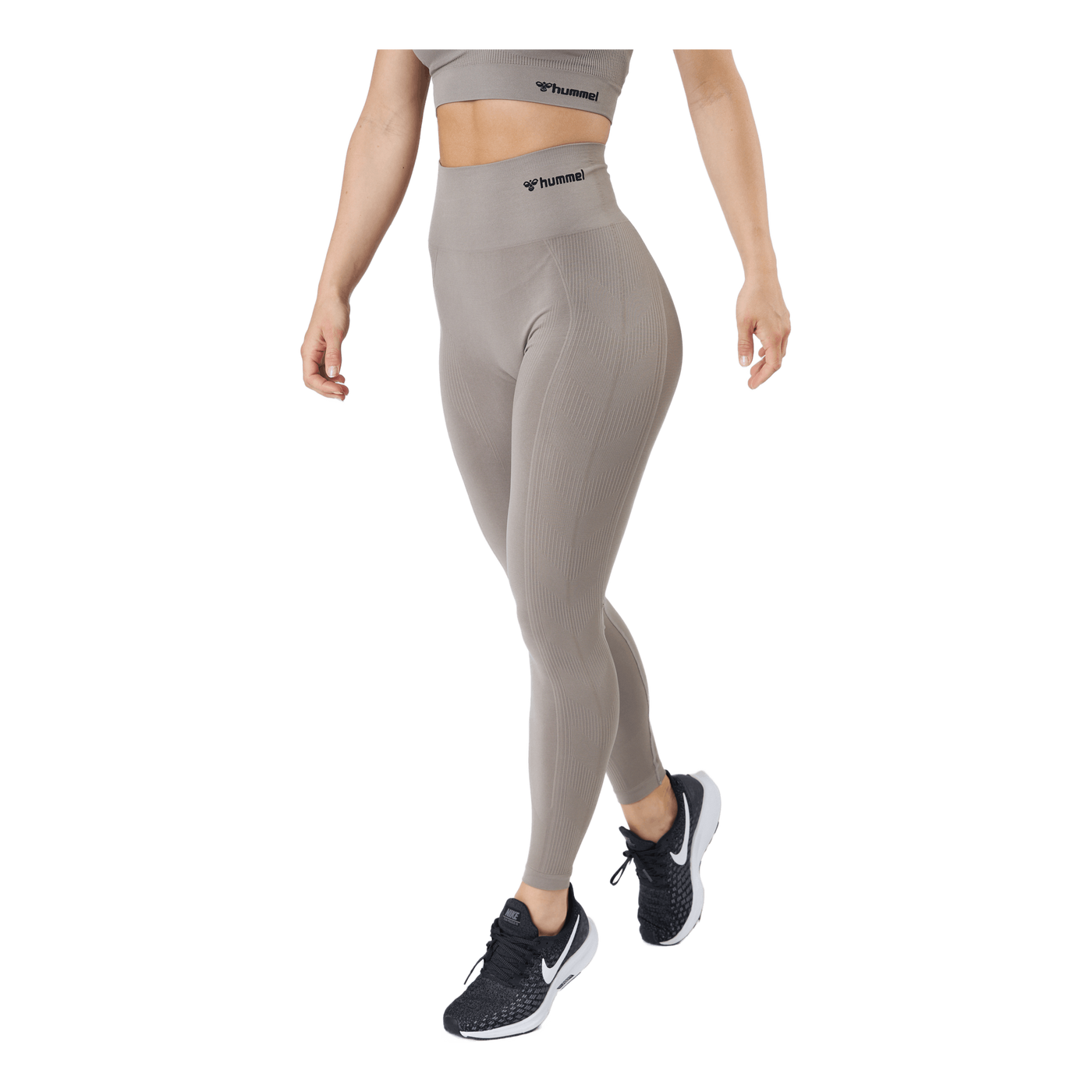 Hmltif Seamless High Waist Tig Driftwood