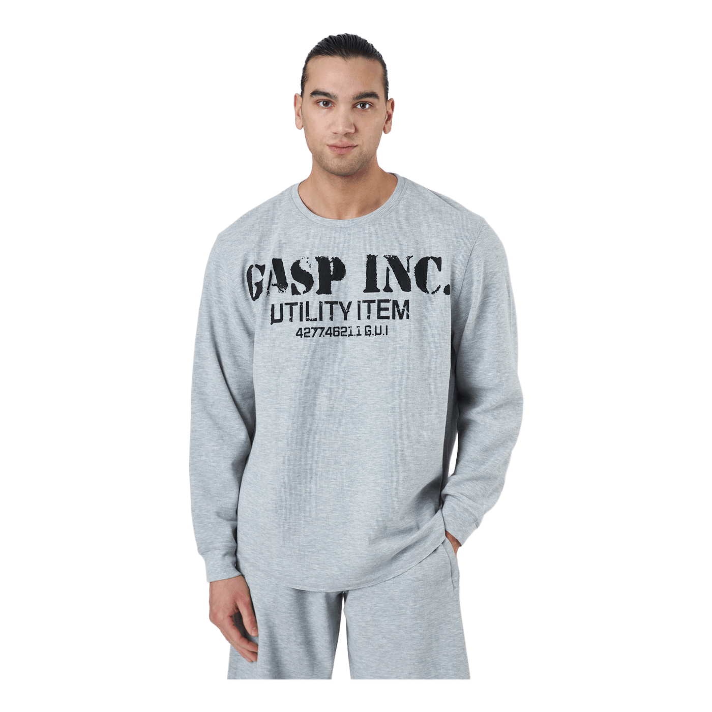 Thermal Gym Sweater Grey Melange