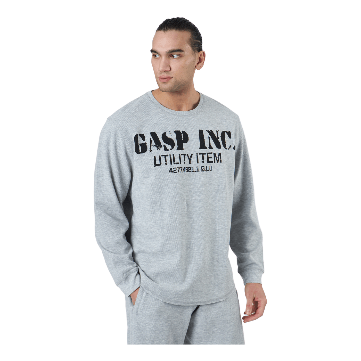 Thermal Gym Sweater Grey Melange
