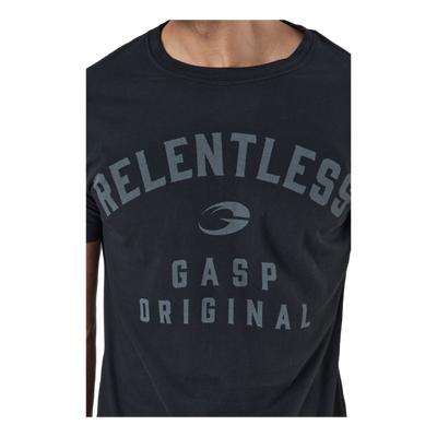 Relentless Skull Tee Washed Black