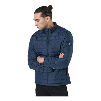 Jjeace Spring Puffer Collar Sn Navy Blazer