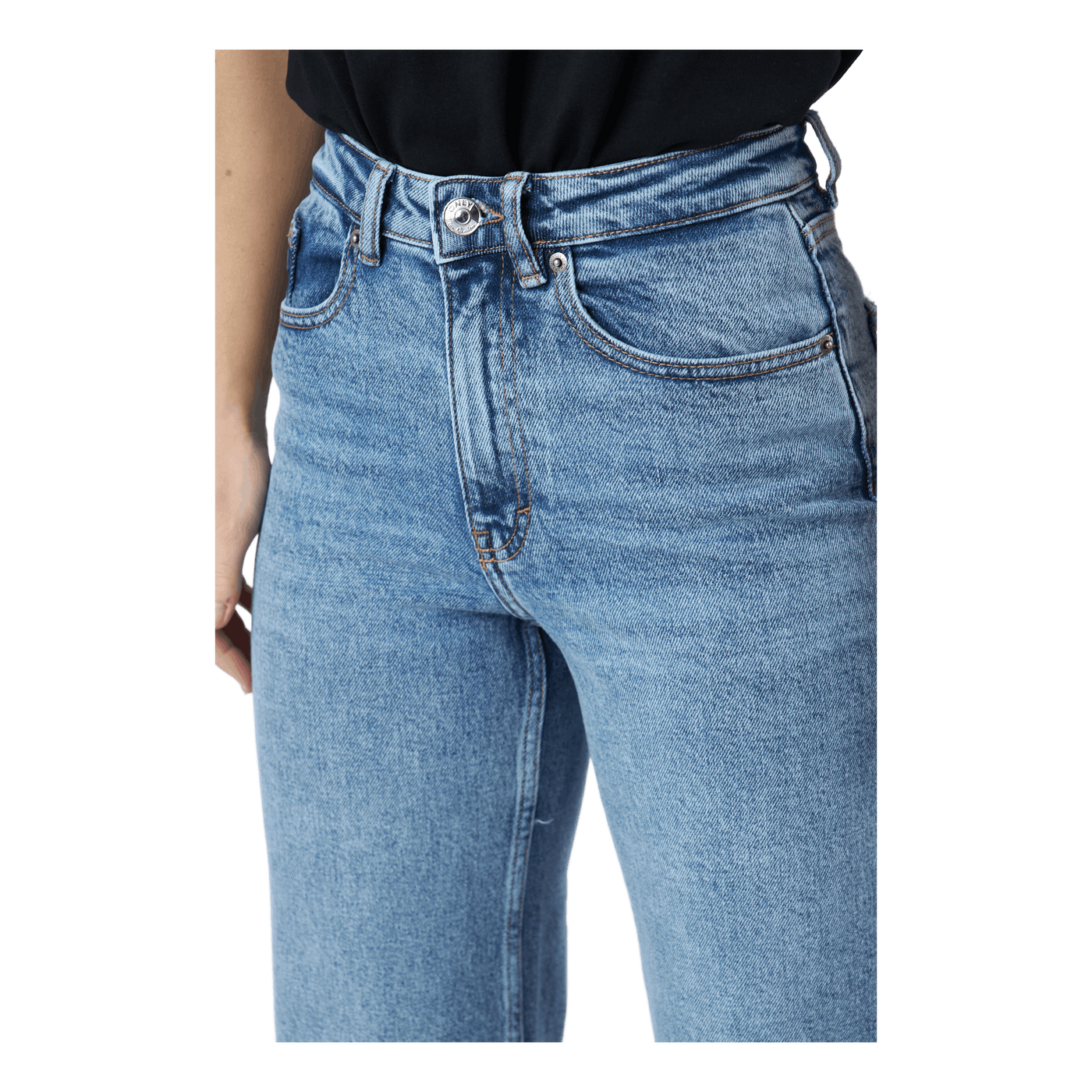 Onljuicy Hw Wide Leg Rea365  N Medium Blue Denim