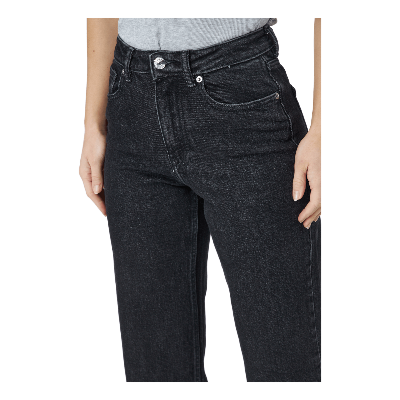 Onljuicy Hw Wide Leg Rea244 No Black Denim