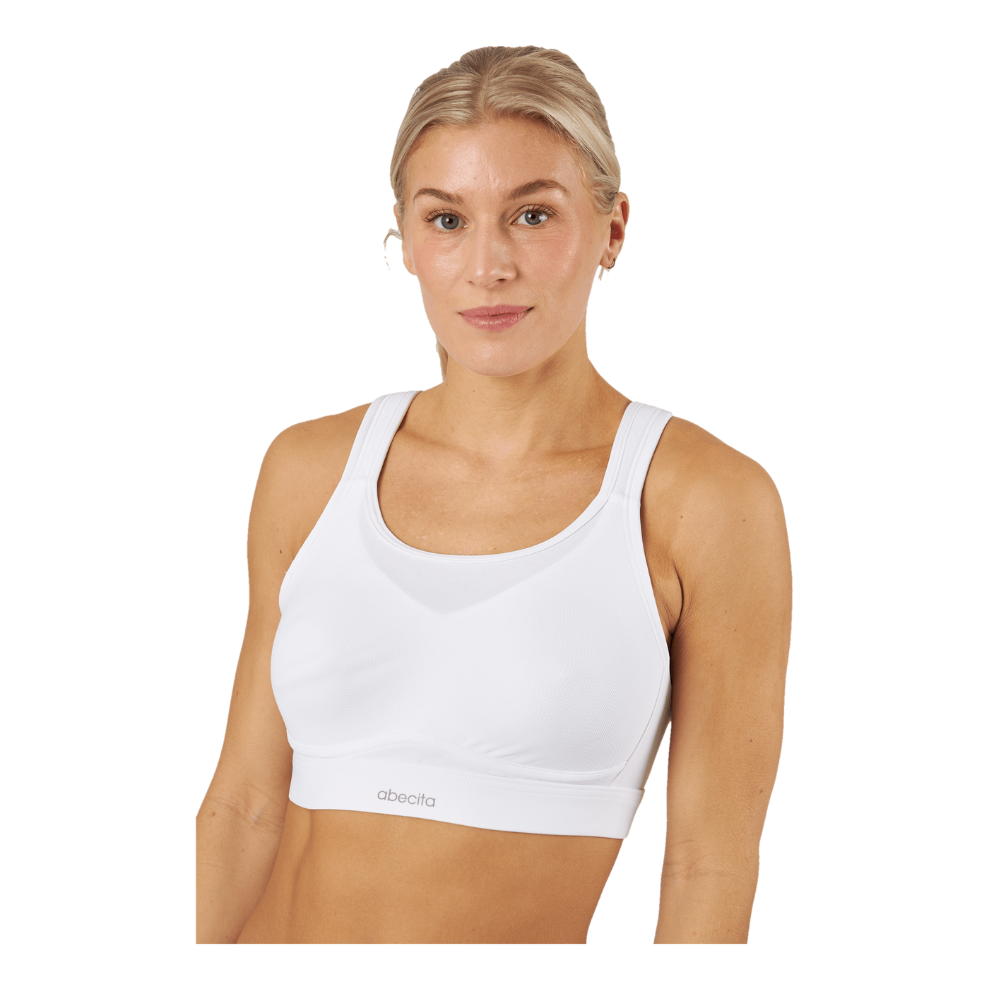 Victorious Spacer Sports Bra   White
