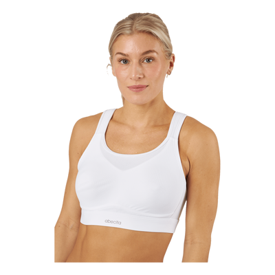 Victorious Spacer Sports Bra   White