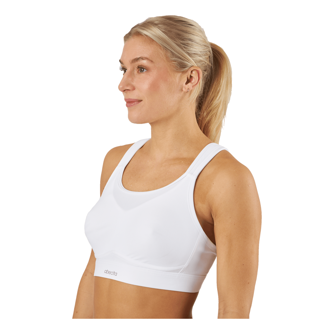 Victorious Spacer Sports Bra   White