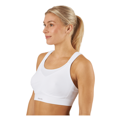 Victorious Spacer Sports Bra   White